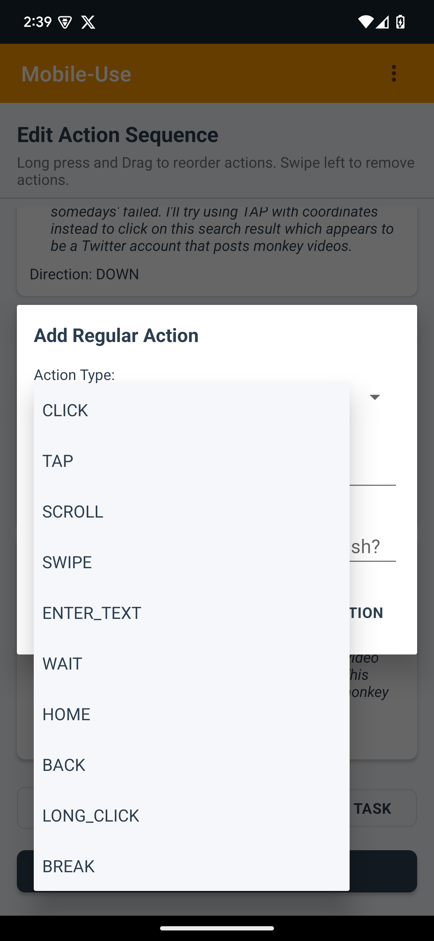 MobileUse Main Interface